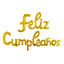 Globos Metalizados Letrero Metalizado Cursivo Feliz Cumpleaños