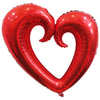 Globos Metalizados Corazón Hueco Metalizado 40" 100 cm