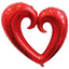 Globos Metalizados Corazón Hueco Metalizado 40" 100 cm