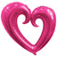 Globos Metalizados Corazón Hueco Metalizado 40" 100 cm