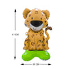 Globos Metalizados Leopardo 61x39 cm