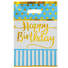 Bolsa Piñata Metalizada Happy Birthday x 10