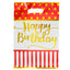 Bolsa Piñata Metalizada Happy Birthday x 10