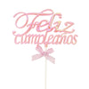 Adorno Torta-Toper Para Pastel Feliz Cumpleaños