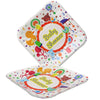 Plato Cartón Cuadrado Baby Shower 6" x12