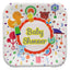 Plato Cartón Cuadrado Baby Shower 6" x12