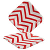 Plato Cartón Cuadrado ZigZag 6" 8" Rojo x12
