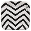 Plato Cartón Cuadrado ZigZag 6" 8" Negro x12