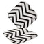 Plato Cartón Cuadrado ZigZag 6" 8" Negro x12