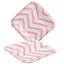 Plato Cartón Cuadrado ZigZag 6" 8" Rosado x12