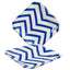 Plato Cartón Cuadrado ZigZag 6" 8" Azul x12