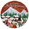 Plato Cartón Redondo 9" Navidad