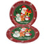 Plato Cartón Redondo 9" Navidad