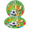 Kit (Cubiertos-Platos-Servilletas-Vasos) Fútbol Verde