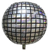 Globos Metalizados Redondo Disco 4D Plata Varios Tamaños