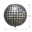 Globos Metalizados Redondo Disco 4D Plata Varios Tamaños
