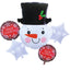 Bouquet Globos Metalizados Feliz Navidad Varios Diseños