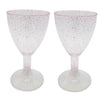 Copa Vino x 6 Con Purpunina ( Escarcha)