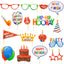 Photo Props-Acesoriso para Selfies Fiesta Happy Birthday