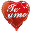 Globos Metalizados Foil (Miylar) 10" Corazón Te Amo x1