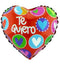 Globos Metalizados Foil (Mylar) 10" Corazón Te Quiero x1