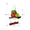 Adorno Colgante Halloween Material Madera Tela