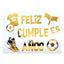 Stickers Para globos Feliz Cumpleaños Futbol