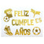 Stickers Para globos Feliz Cumpleaños Futbol