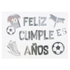 Stickers Para globos Feliz Cumpleaños Futbol