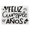 Stickers Para Globos Feliz Cumpleaños