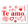 Stickers Para Globos Te Amo