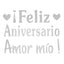 Stickers Para Globos Feliz Aniversario Amor