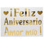 Stickers Para Globos Feliz Aniversario Amor