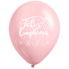 Globos Látex Biodegradables Pastel Surtidos Impresos - Feliz Cumpleaños