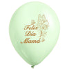 Globos Látex Biodegradables Pastel Feliz Día Mamá surtidos