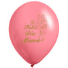 Globos Látex Biodegradables Pastel Feliz Día Mamá surtidos