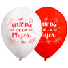 Globos Látex Biodegradables Corrientes Feliz Día de la Mujer