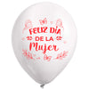 Globos Látex Biodegradables Corrientes Feliz Día de la Mujer