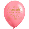 Globos Látex Biodegradables Corrientes Feliz Día de la Mujer
