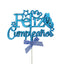Adorno Torta -Topper Paste Feliz Cumpleaños Mariposas