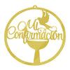 Adorno Topper de pared Acrilico Mi Confirmación 41x40