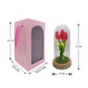 Rosa Eterna Tulipan con luz LED