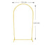 Soporte de Arco Metálico Telon de Fondo Ajustable Dorado