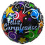 Globos Metalizados 18"Redondo Feliz Cumpleaños
