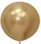 Globos Látex Biodegradables Espejo Cromado Dorado Nuevo