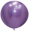 Globos Látex Biodegradables Espejo Cromado Lila