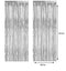 Cortina Metalizada Telon de Fondo Flecos 1 x 2 mts