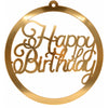 Adorno Topper de Pared Acrilico Happy Birthday 31x30