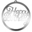 Adorno Topper de Pared Acrilico Happy Birthday 31x30