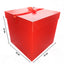 Caja Regalo Sorpresa Unicolor Roja